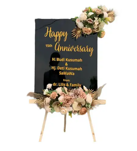 Papan Bunga Akrilik Serage