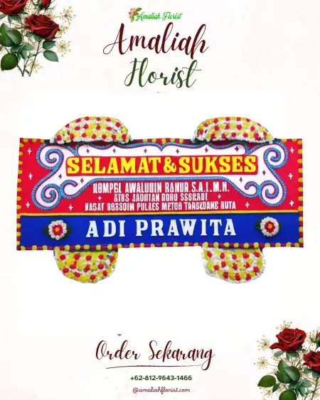 Papan Bunga Ucapan Selamat Serage