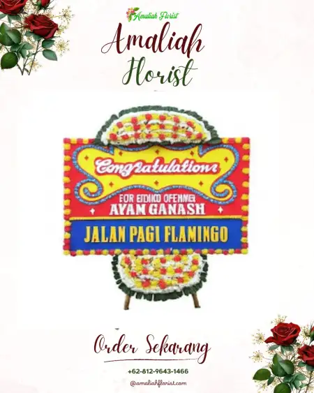 Sewa Papan Bunga Serage